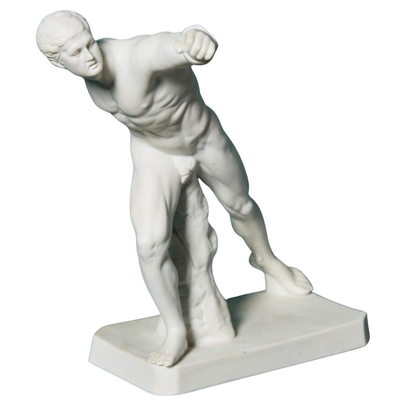 Borghese Gladiator Parianware-Skulptur