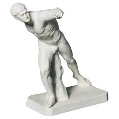 Borghese Gladiator Parianware Sculpture