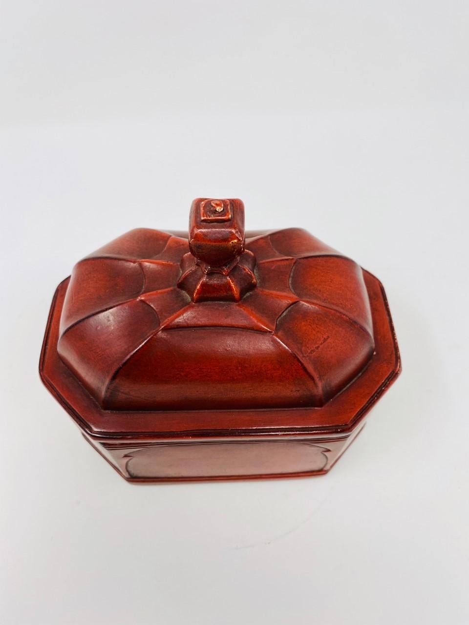 Borghese Italian Ceramic Box For Sale 7