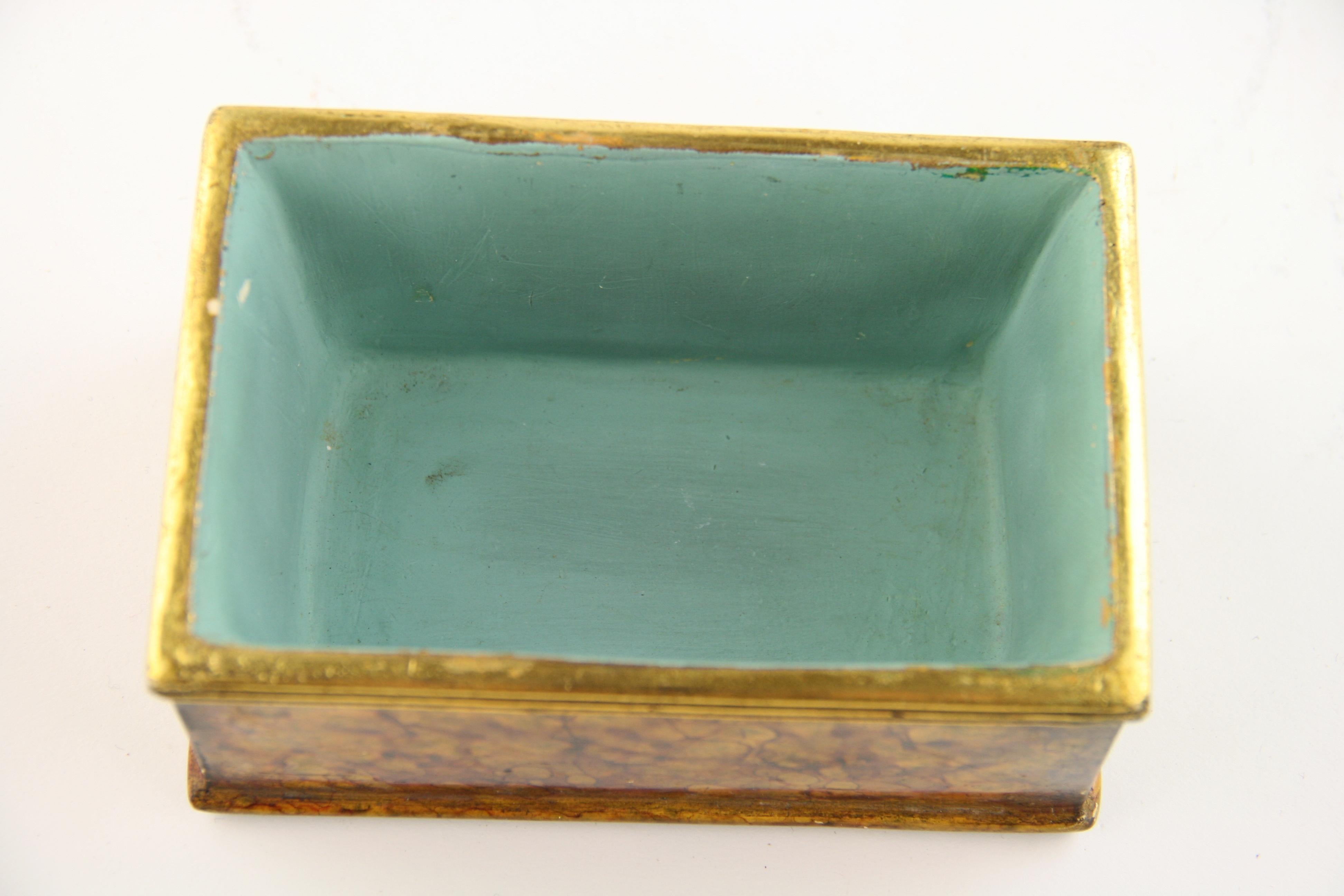 Mid-20th Century Borghese Italian Ceramic Box For Sale