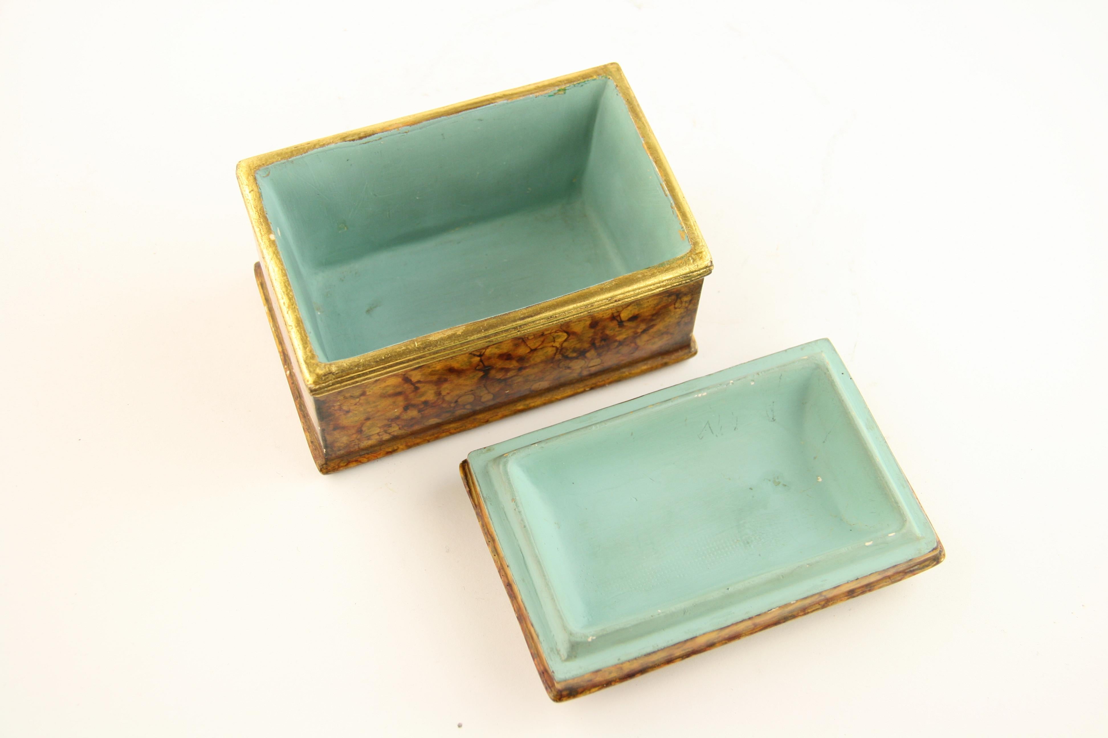 Borghese Italian Ceramic Box For Sale 2