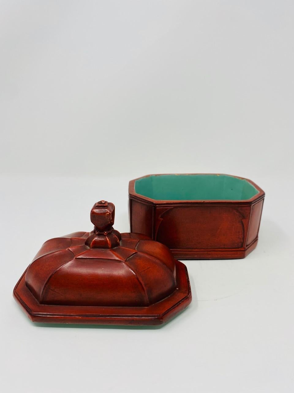 Borghese Italian Ceramic Box For Sale 3