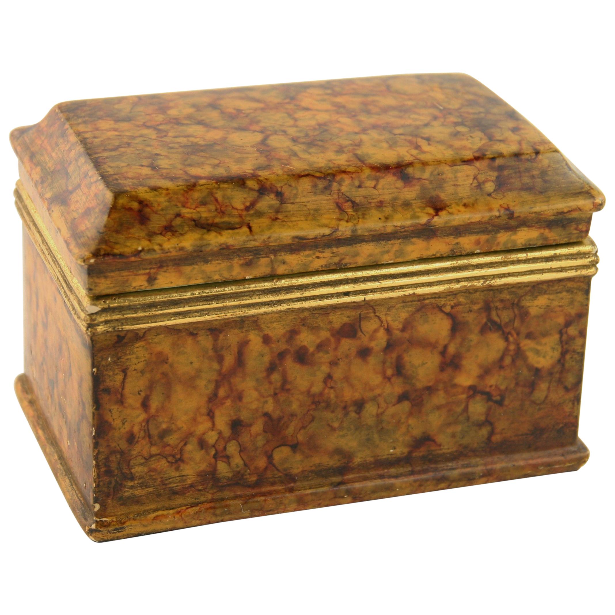 Borghese Italian Ceramic Box For Sale
