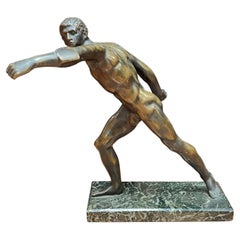 Borghese Roman Gladiator Bronze Figurine