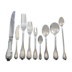 Service de couverts de table en argent sterling Borgia par Buccellati, Italie, 115 pièces