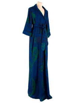 Borgo De Nor Blue Leaves Shirt Dress UK 8