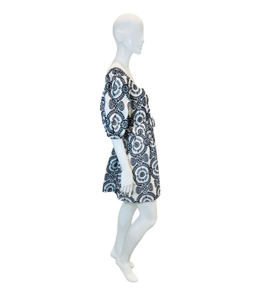 Gray Borgo De Nor Cotton Poplin Dress For Sale