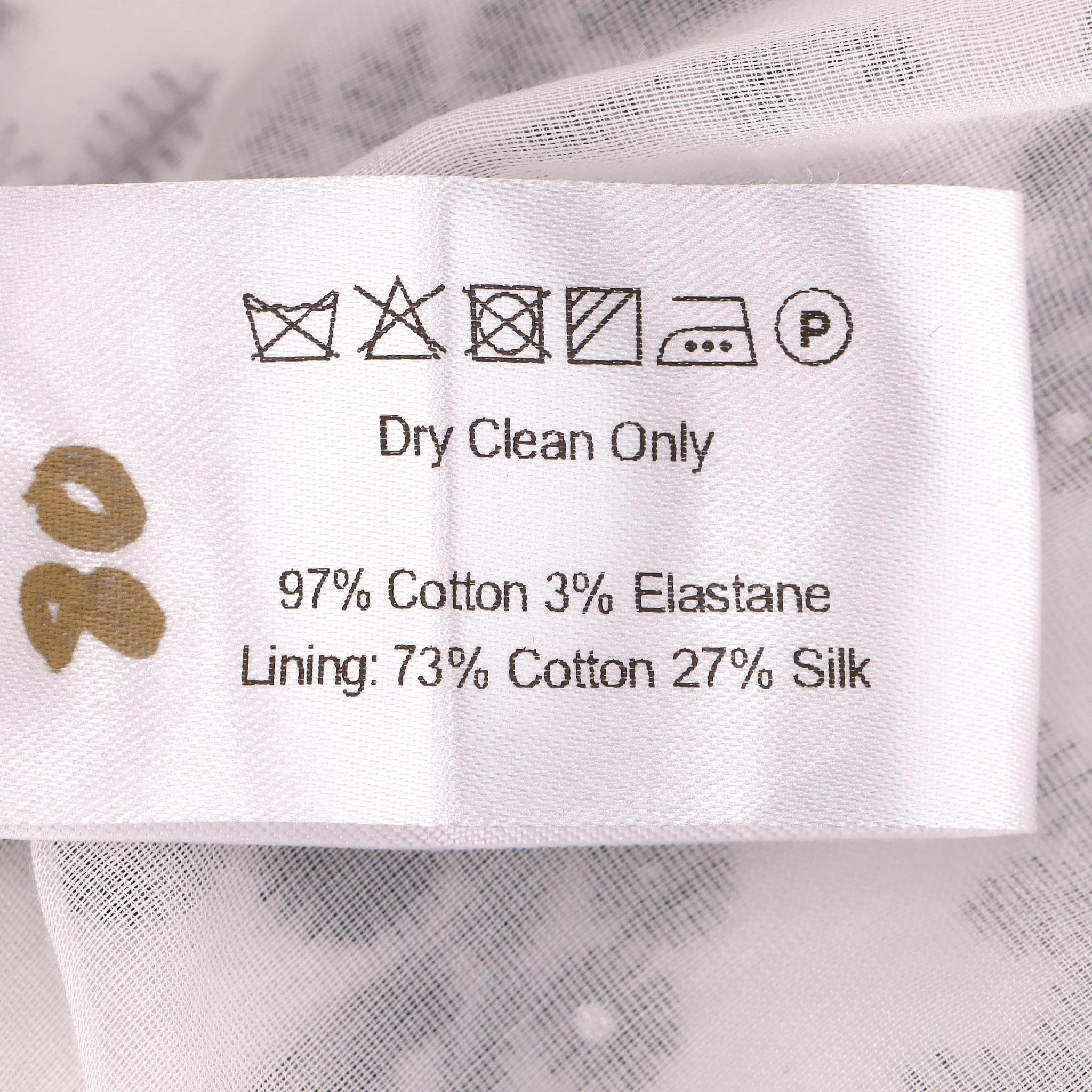 Borgo De Nor - Robe ceinturée en coton brodé en vente 5