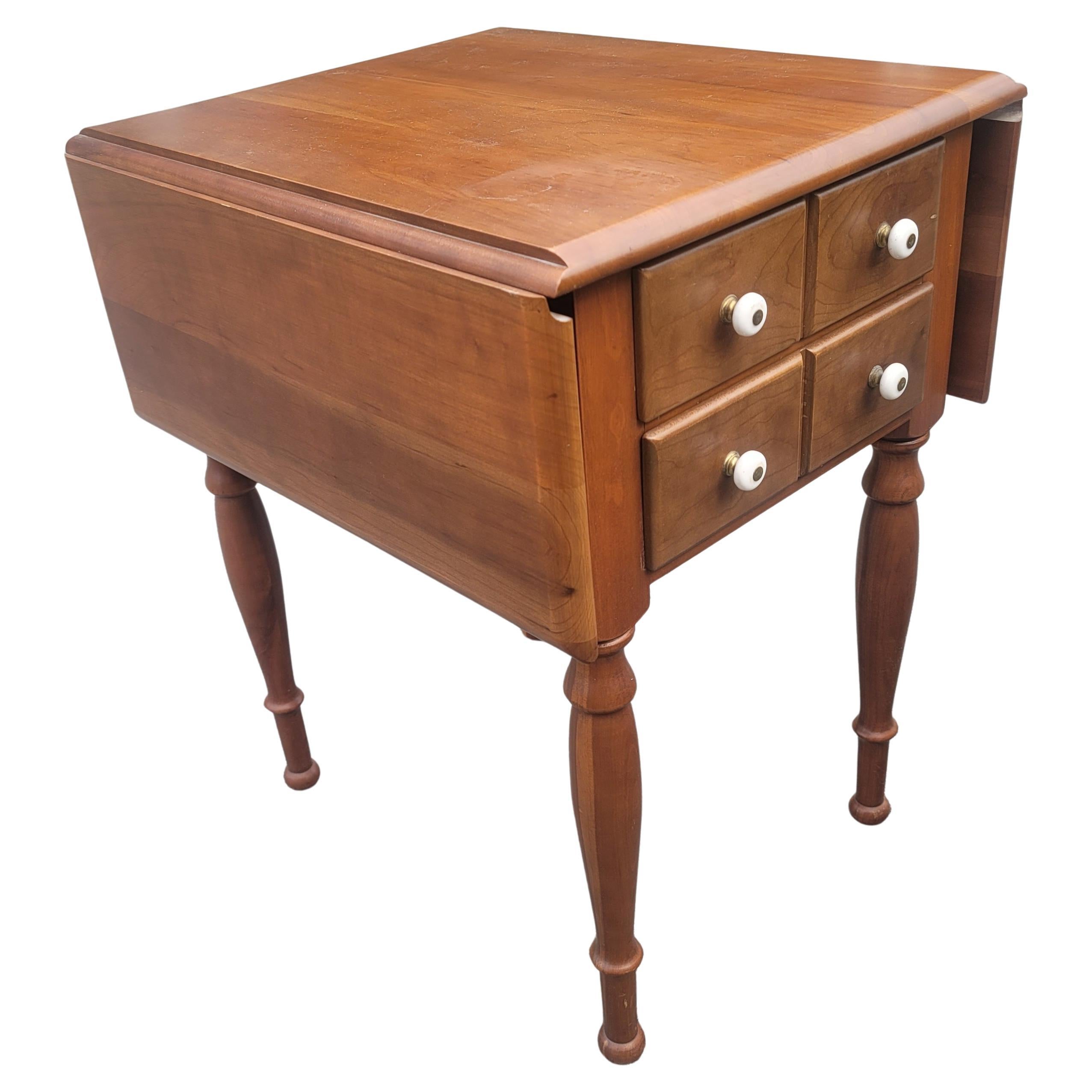 Pareja de Mesas Pembroke Victorianas de Cerezo con Hojas Caídas, de Boring Furniture Victoriano en venta