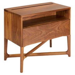 Boris 60 Tropical Wood Night Stand, Contemporary Mexican Design