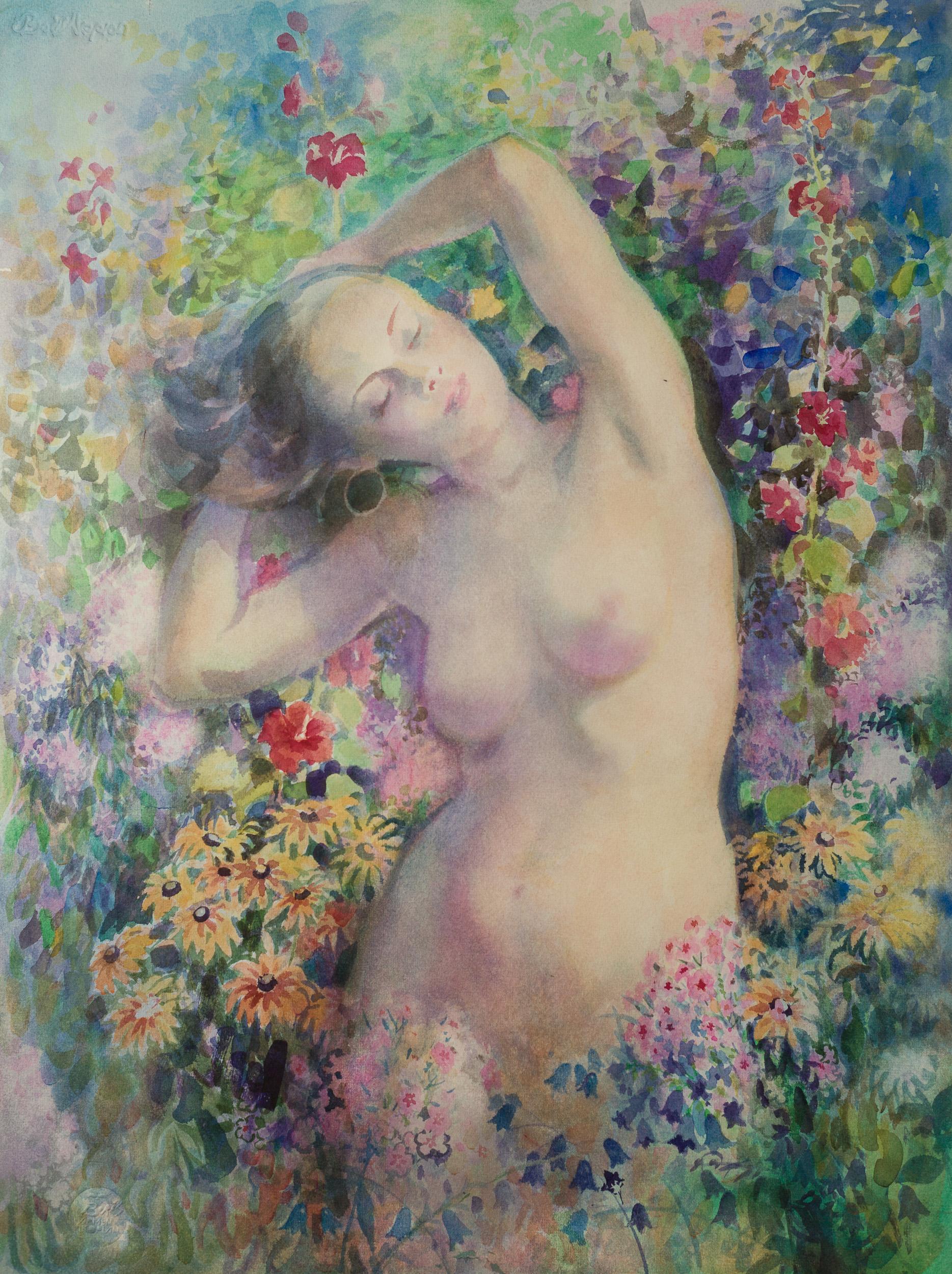 Boris Akopian Nude – Blumen vor dem Mittag