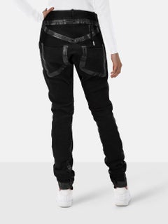 Boris Bidjan Saberi Black P14 Seam Taped Jeans Size XS