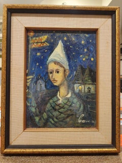 Antique Orthodox Boy in the Starlight
