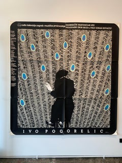Boris Bucan Original Vintage Croatian Poster, 'Ivo Pogorelic'