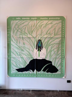 BORIS BUCAN Original Vintage Croatian Poster RADIO TELEVIZIJA ZAGREB' Silkscreen