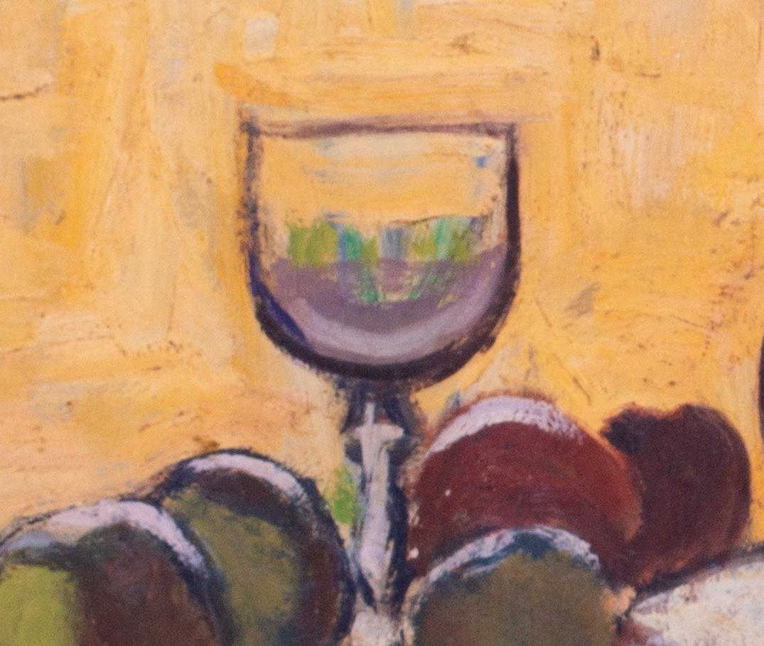 Französisches Stillleben aus Äpfeln und Wein des 20. Jahrhunderts von Boris Buchet im Angebot 2
