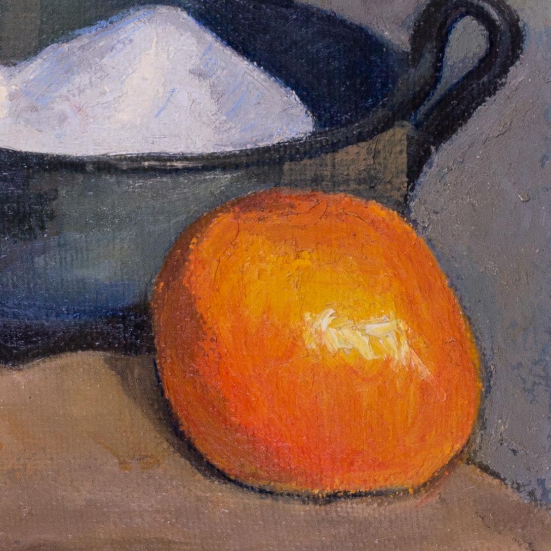 Français, 20e siècle Nature morte à l'aiguière, au sucrier et aux pommes par Boris Buchet en vente 3