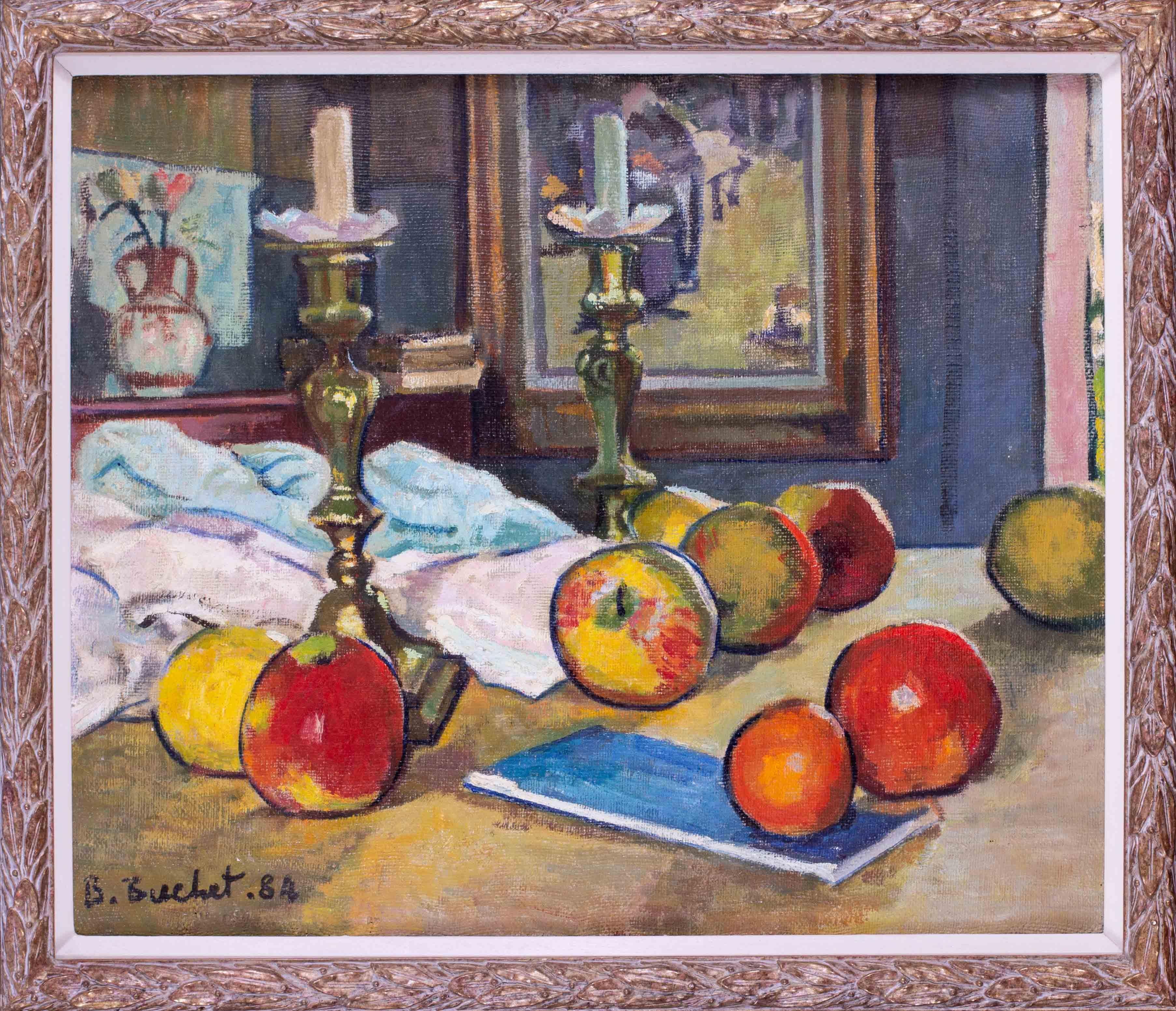 Boris Buchet (French, 1917 – 1999)
Fruit and candlesticks
Oil on canvas
Signed and dated ‘B. Buchet 84’ (lower left)
21.1/4 x 25.5/8 in. (54 x 65.1 cm.)









