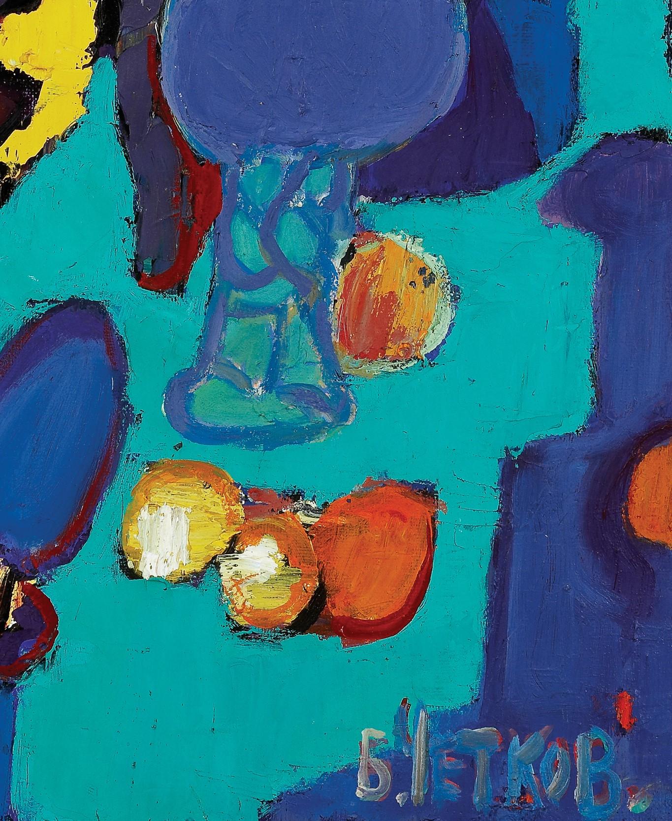 Stillleben mit Irisen (Abstrakter Expressionismus), Print, von Boris Chetkov