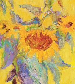SUNFLOWERS IN A GLASS