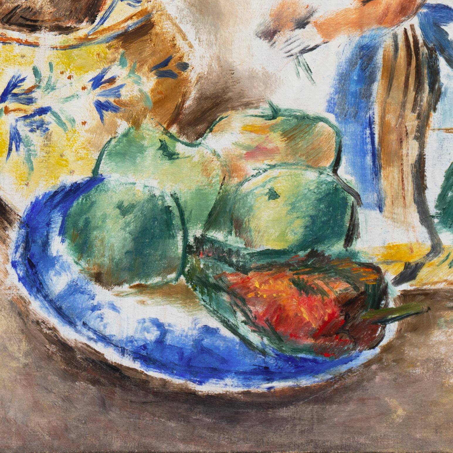 'Still Life', Carnegie, Biltmore, Mills College, CPLH, LACMA, WPA, Hollywood - Brown Still-Life Painting by Boris Deutsch