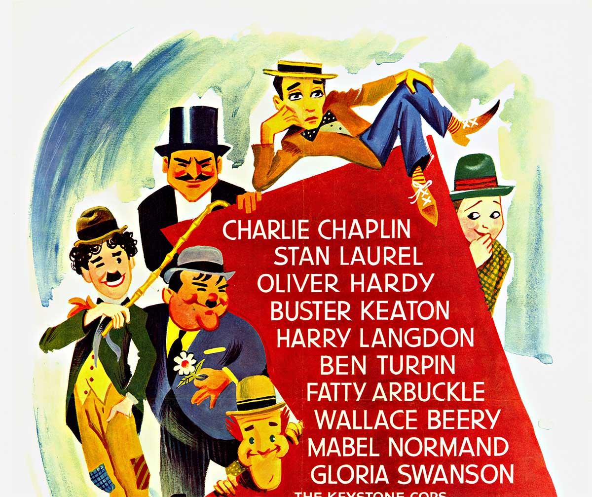Original Quand le Rire Etait Roi Original Vintage Französisch Poster, Leinenrücken – Print von Boris Grinsson