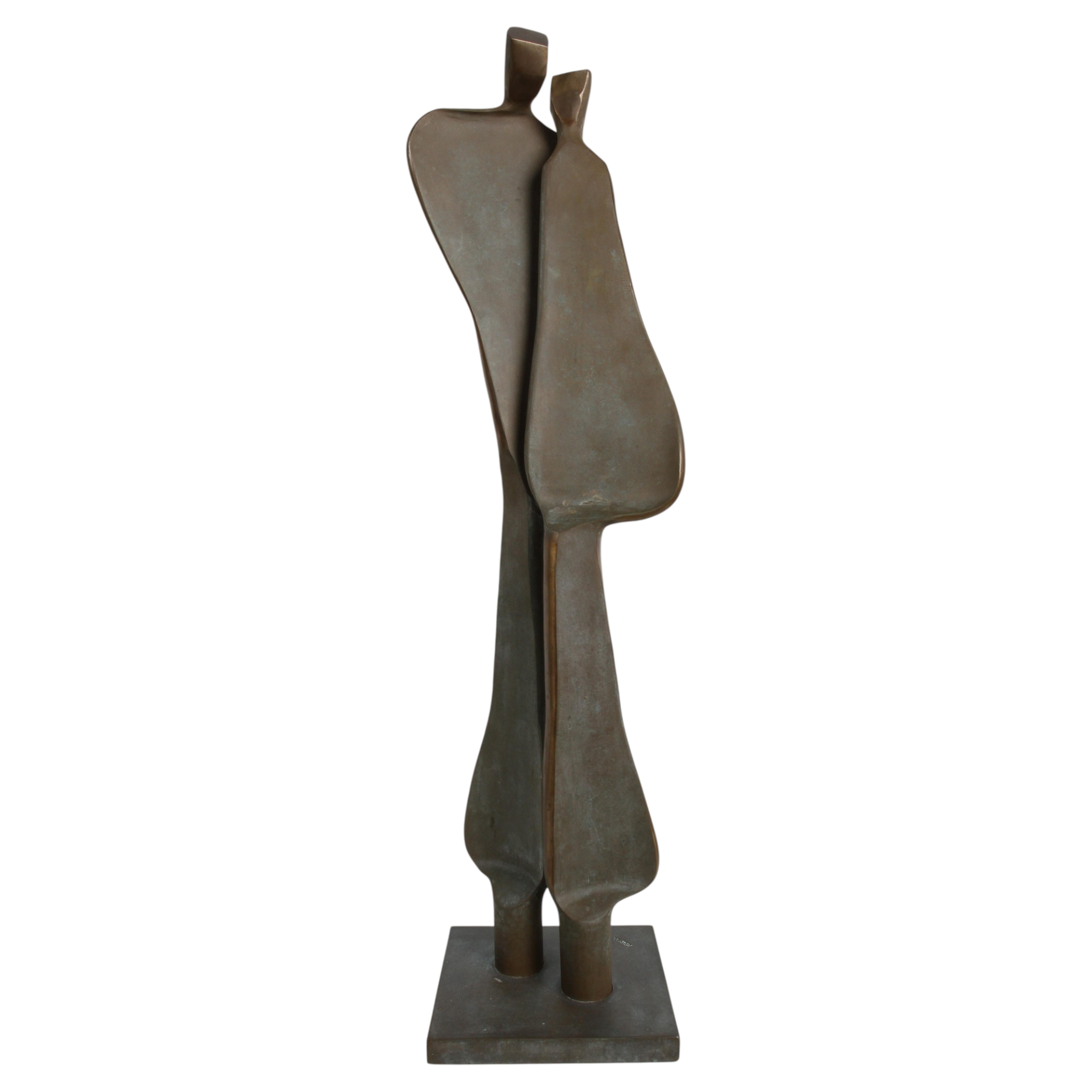 Boris Kramer, « Quiet Encounter », sculpture monumentale en bronze de 38 pouces (2004)