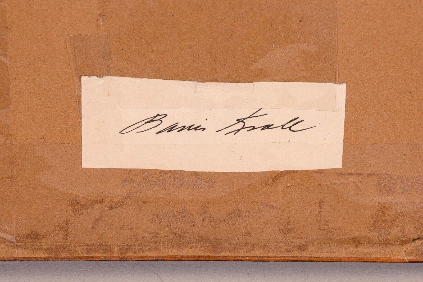 Boris Kroll Mid-Century Modern Woven Fabric Monogram Bk Signed Verso Framed 1965 For Sale 4