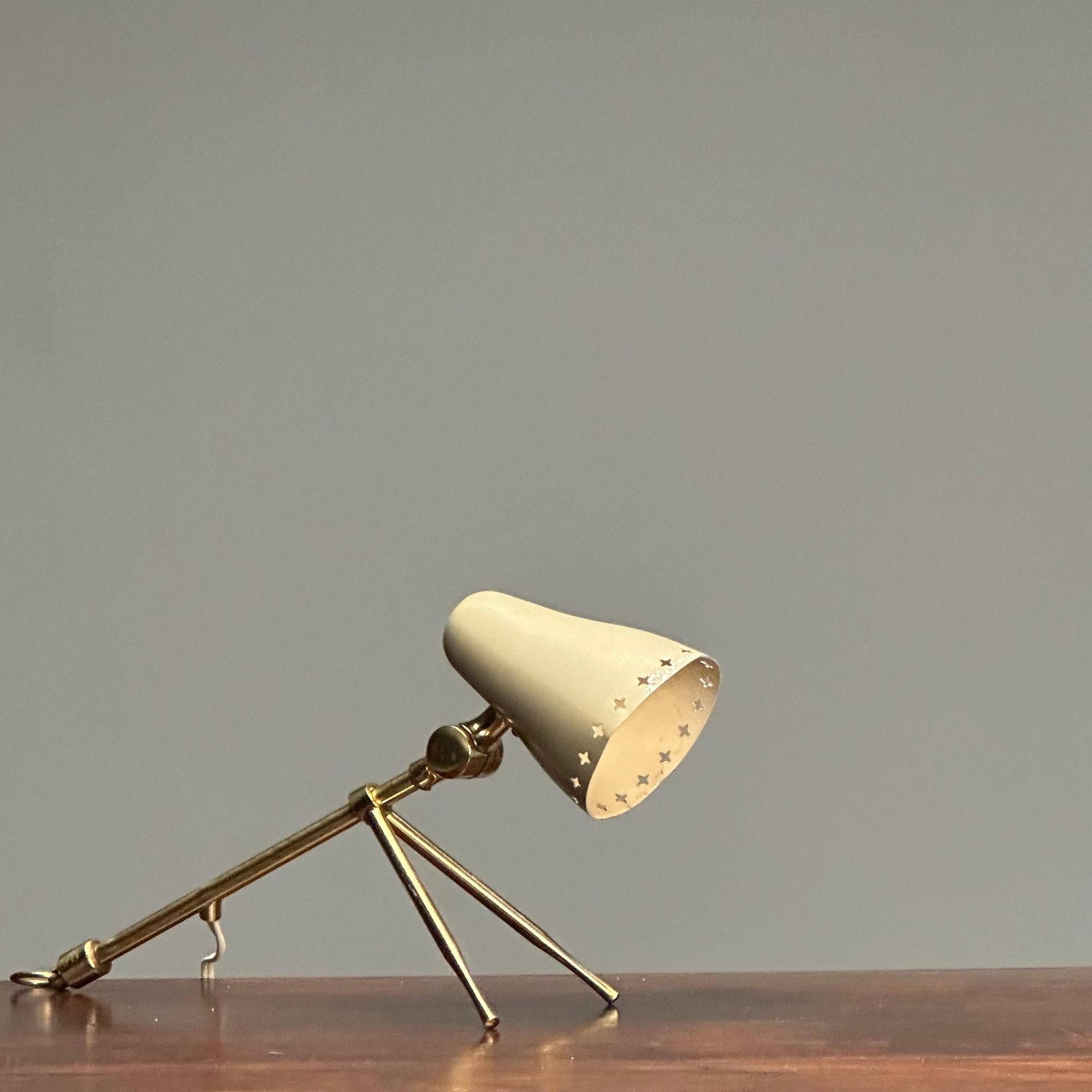 Mid-20th Century Boris Lacroix, Falkenbergs, Swedish Mid-Century Modern, Table Lamp, Brass, 1960s For Sale