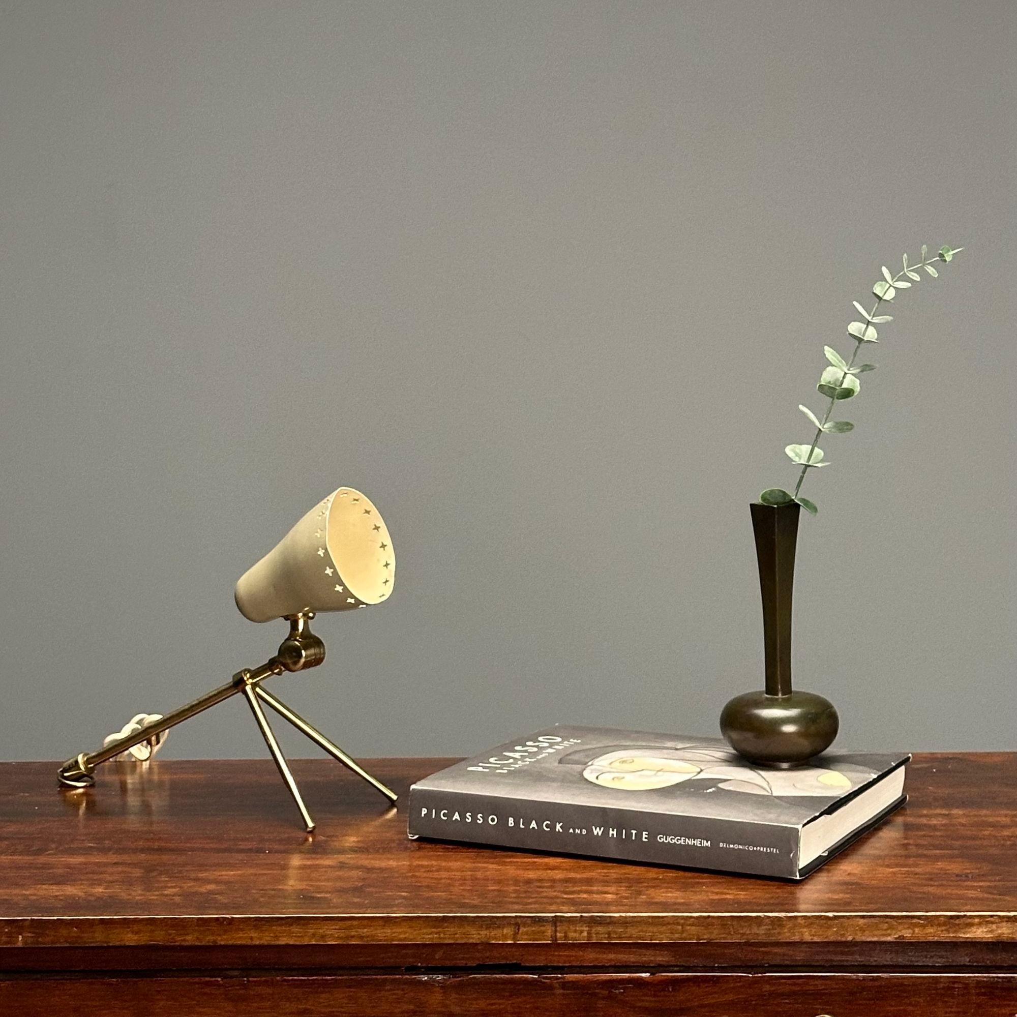 Boris Lacroix, Falkenbergs, Swedish Mid-Century Modern, Table Lamp, Brass, 1960s For Sale 1