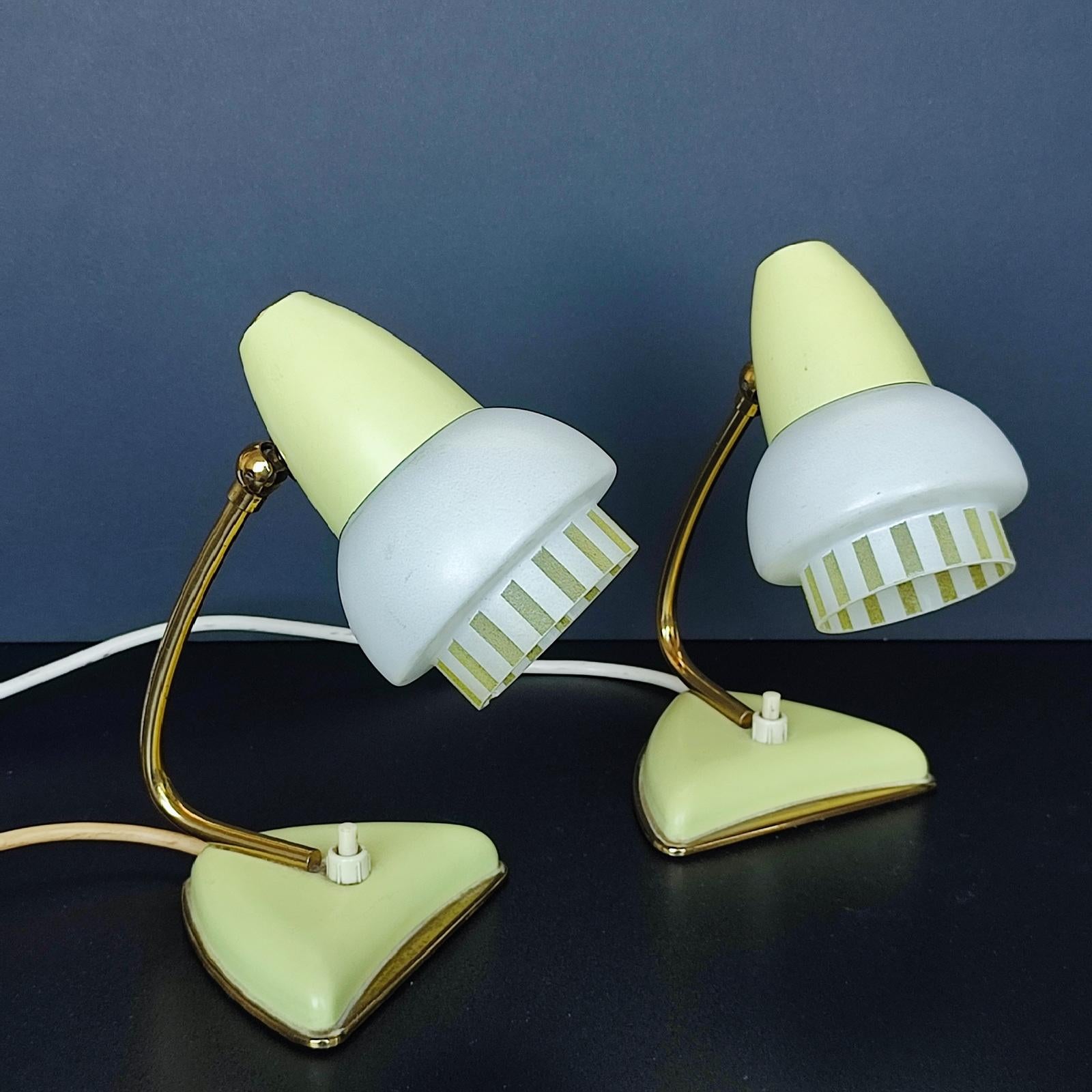 Boris Lacroix Table Lamps or Bedside Lamps, France, 1950s For Sale 2
