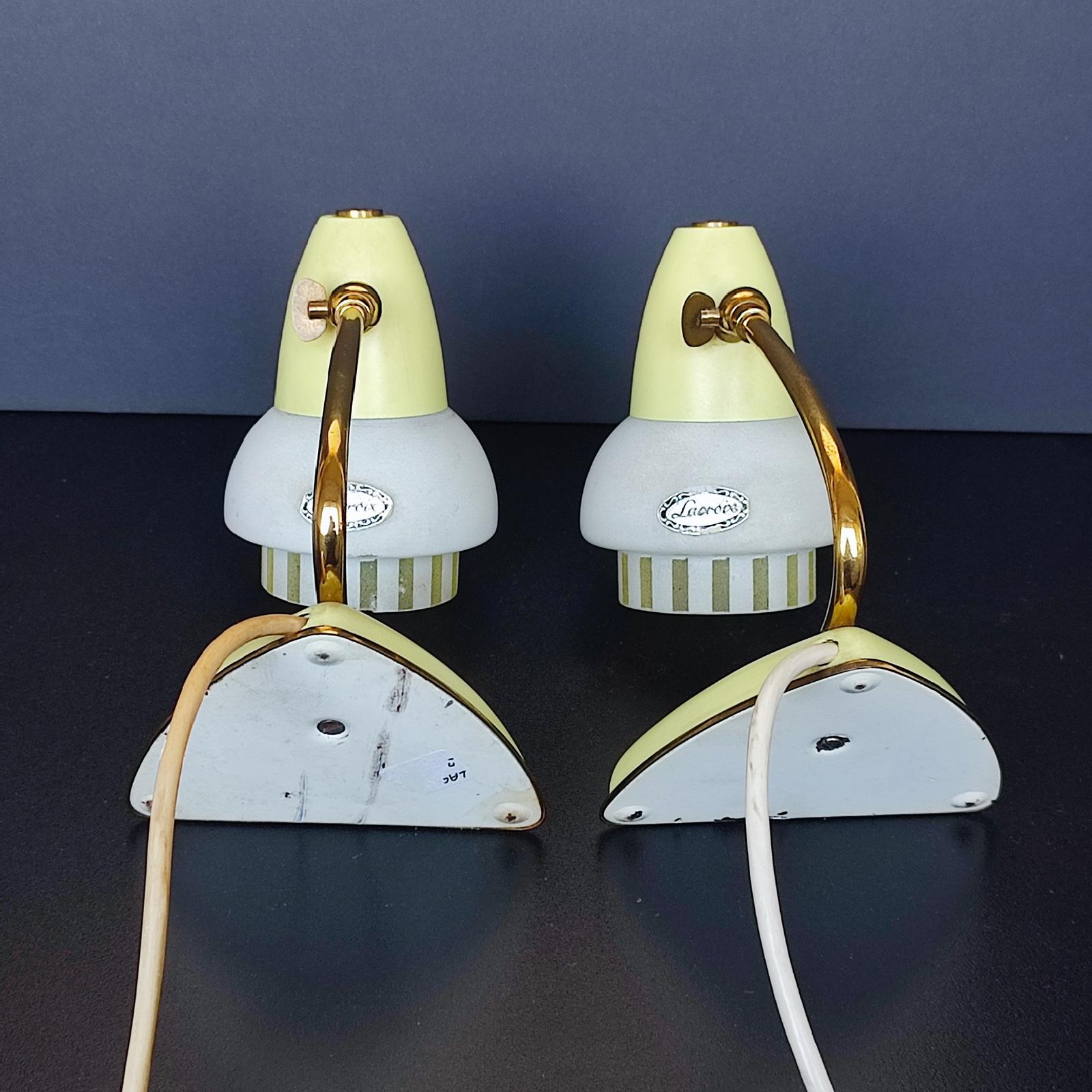 Metal Boris Lacroix Table Lamps or Bedside Lamps, France, 1950s For Sale