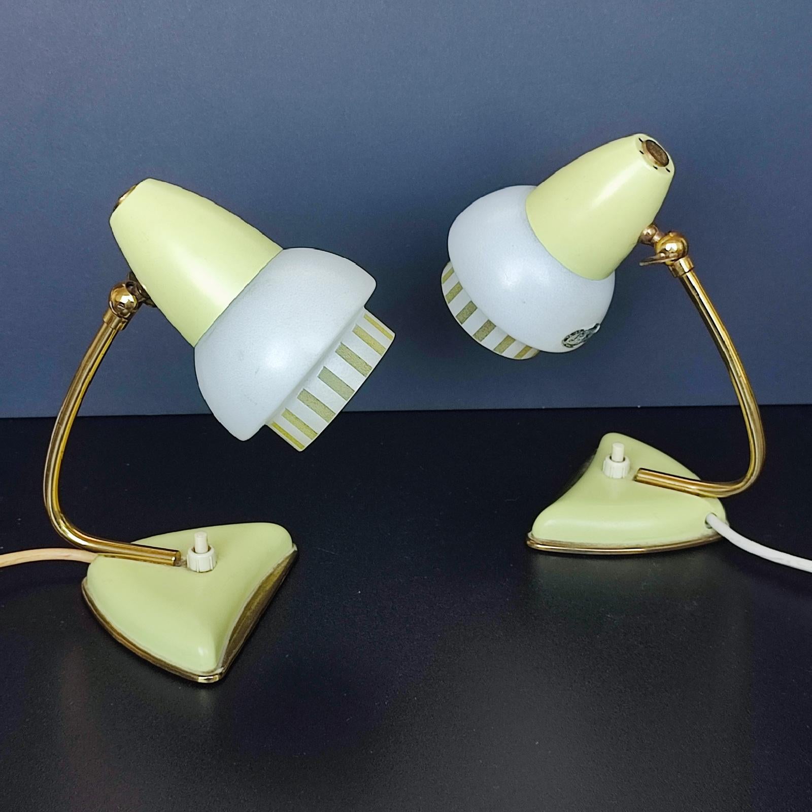 Boris Lacroix Table Lamps or Bedside Lamps, France, 1950s For Sale 1