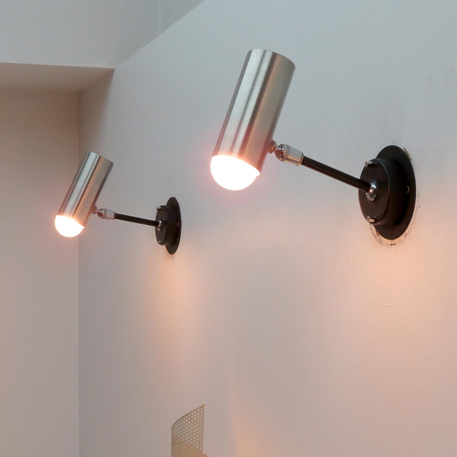 Metal Boris Lacroix Wall Lights, 1960 For Sale
