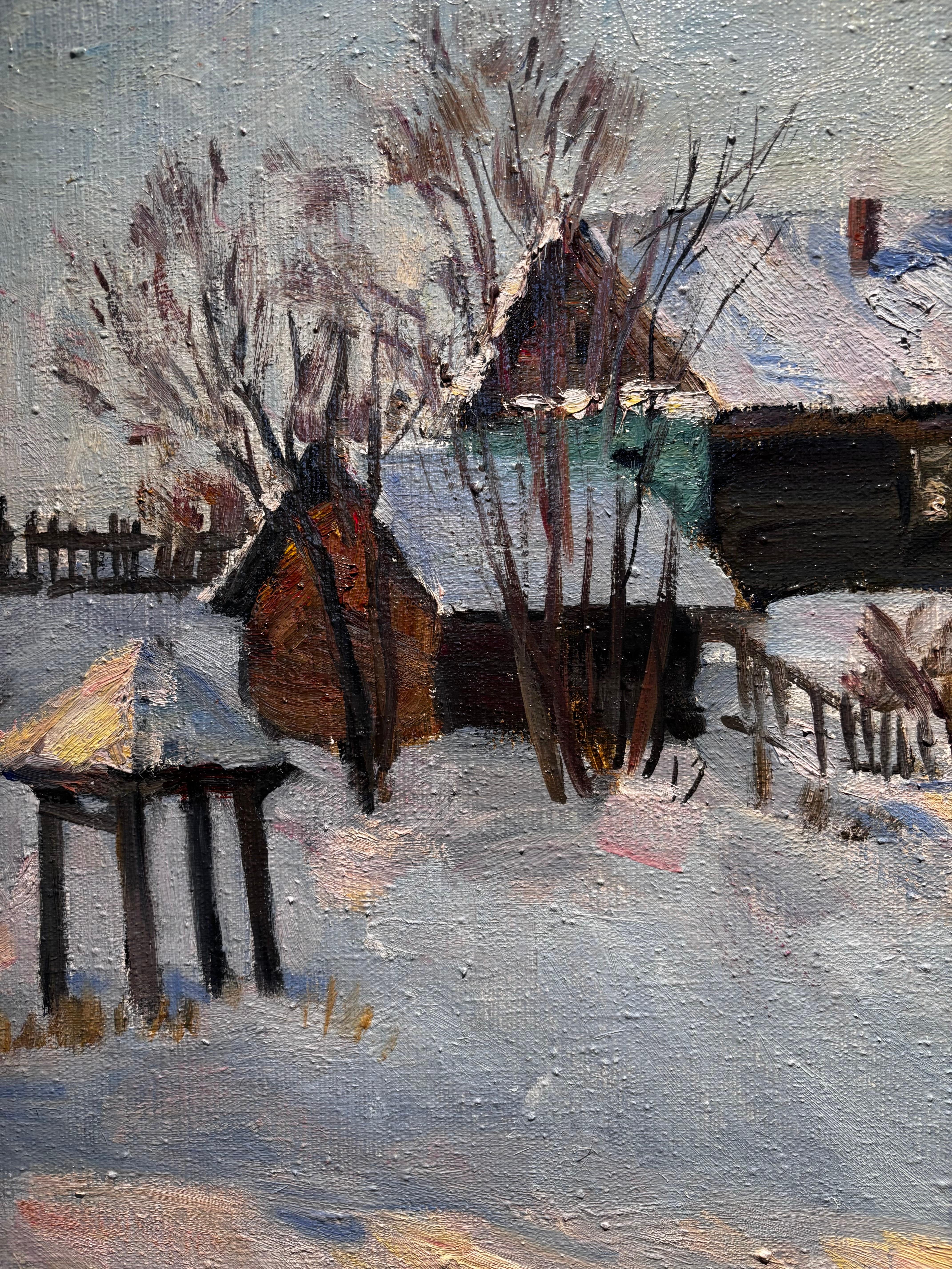 Piccolo borgo innevato,Neve,,tramonto

Boris Lavrenko (Rostov, 1920 - San Pietroburgo, 2001)

Les œuvres de Boris Lavrenko se trouvent dans diverses collections privées en Europa, en Giapponie, aux États-Unis et dans les musées suivants :

Mosca,