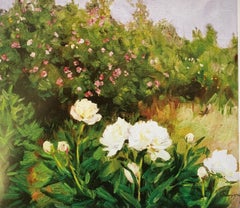 "White Peonies" Oil cm. 70 x 60 1980