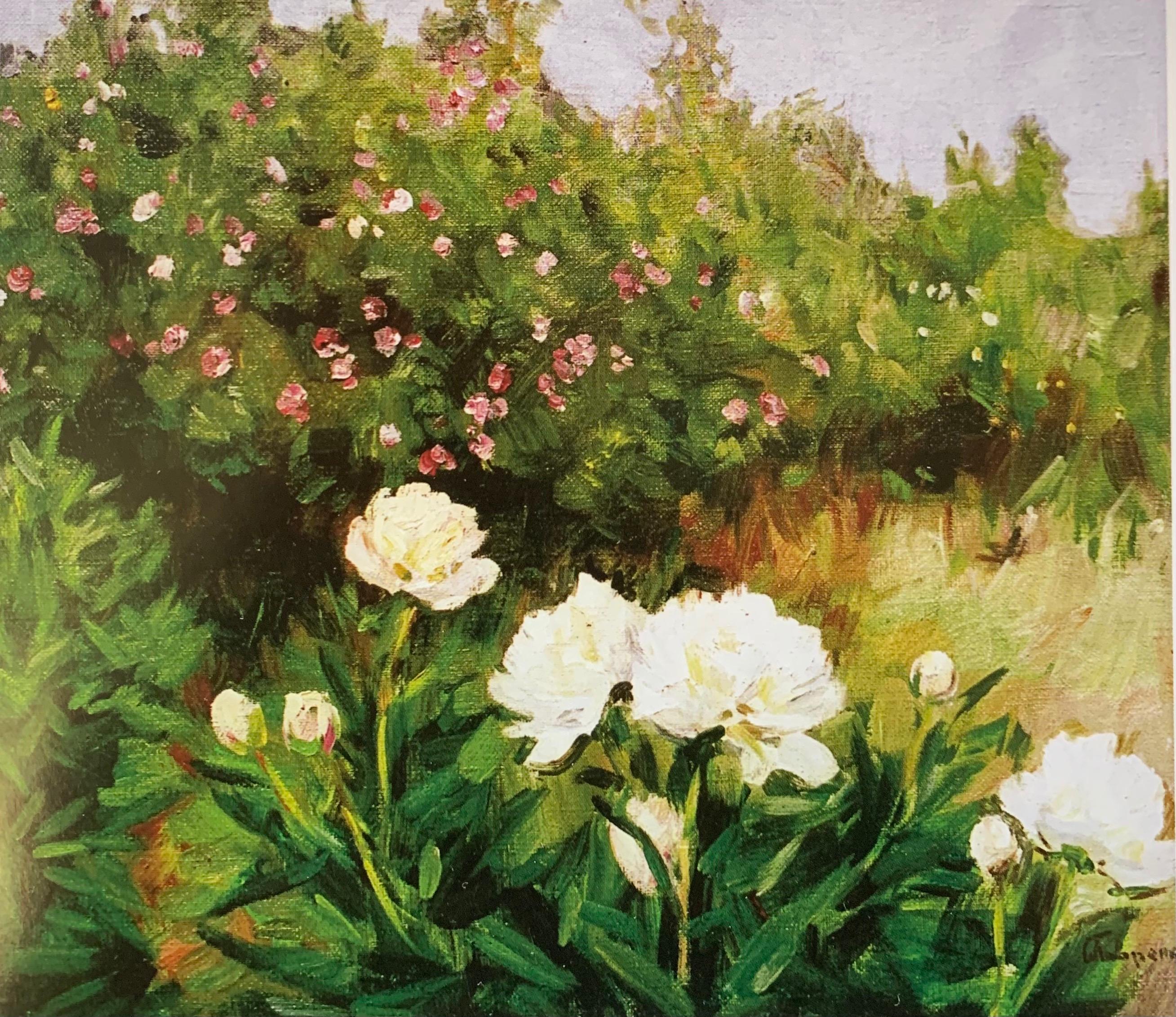 "White Peonies" Oil cm. 70 x 60 1980 