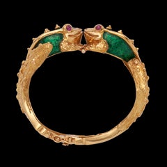 Boris Le Beau 18k Gold Frog Bracelet
