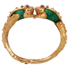 Boris Le Beau 18k Gold Frog Bracelet