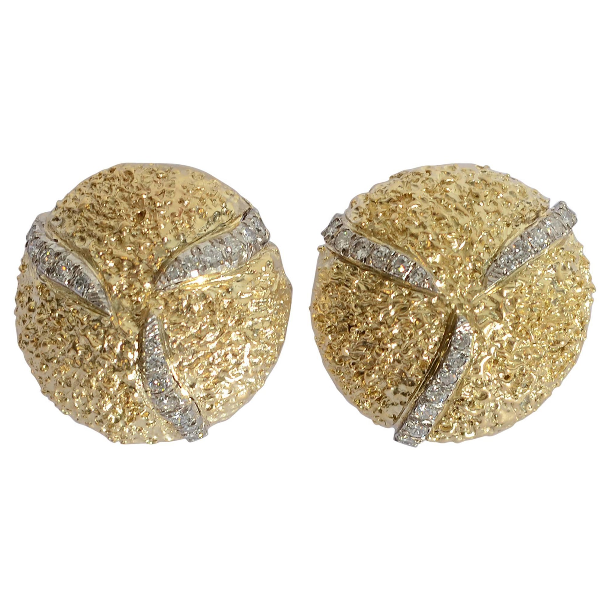 Orecchini in oro con diamanti Boris Lebeau