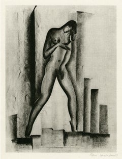 Antique Untitled (Nude with Buildings)