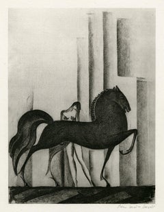 Sin título (Desnudo con caballo)