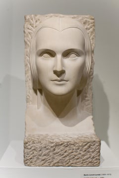Boris Lovet-Lorski Limestone Art Deco Head, circa 1930