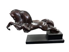 Mother and Child, Modern Bronze Sculpture by Boris Lovet-Lorski