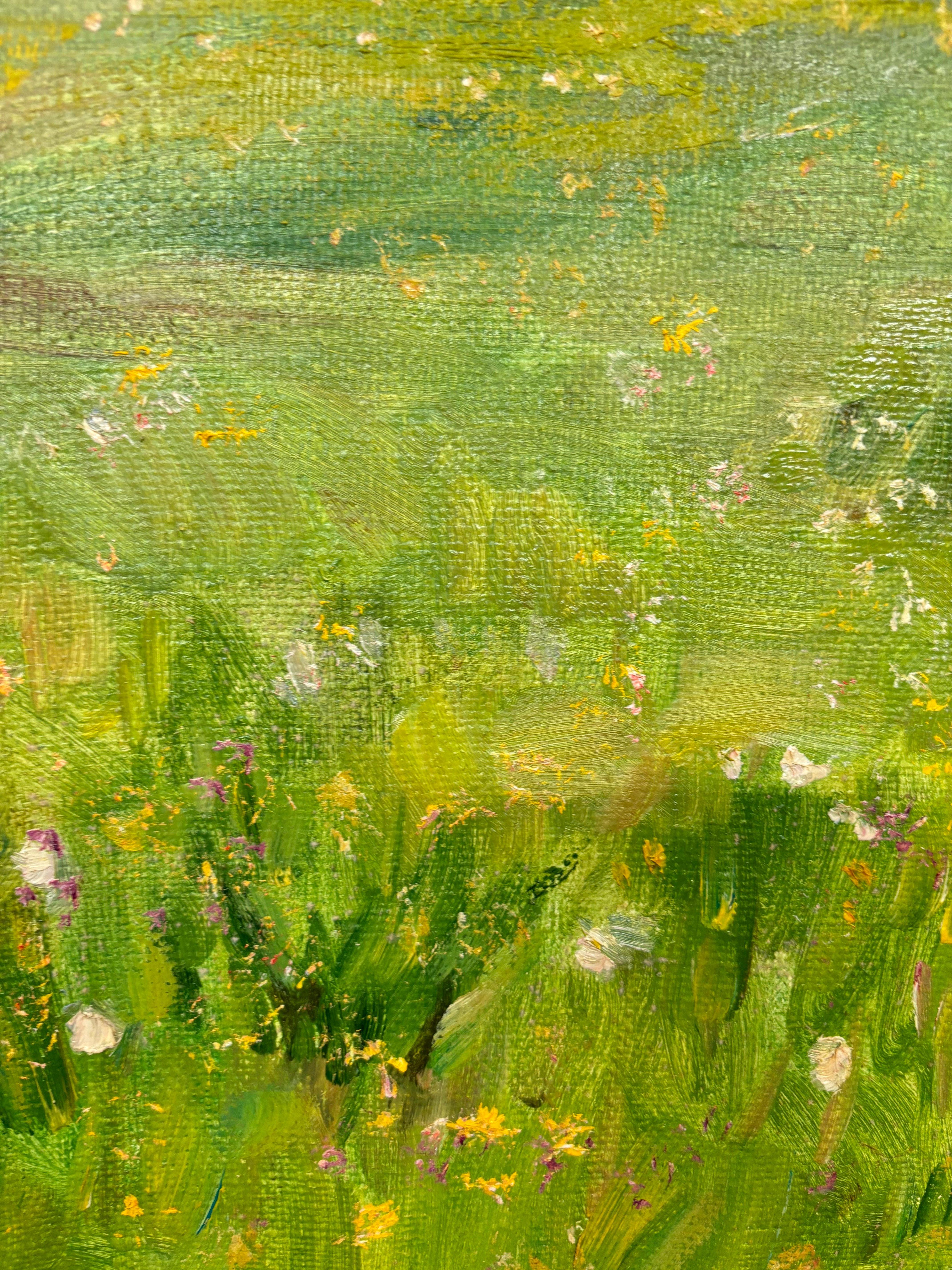 « Paintaggio » Olio su tela cm. 60 x 52  1990 - Marron Figurative Painting par Boris Mikhailovich Lavrenko