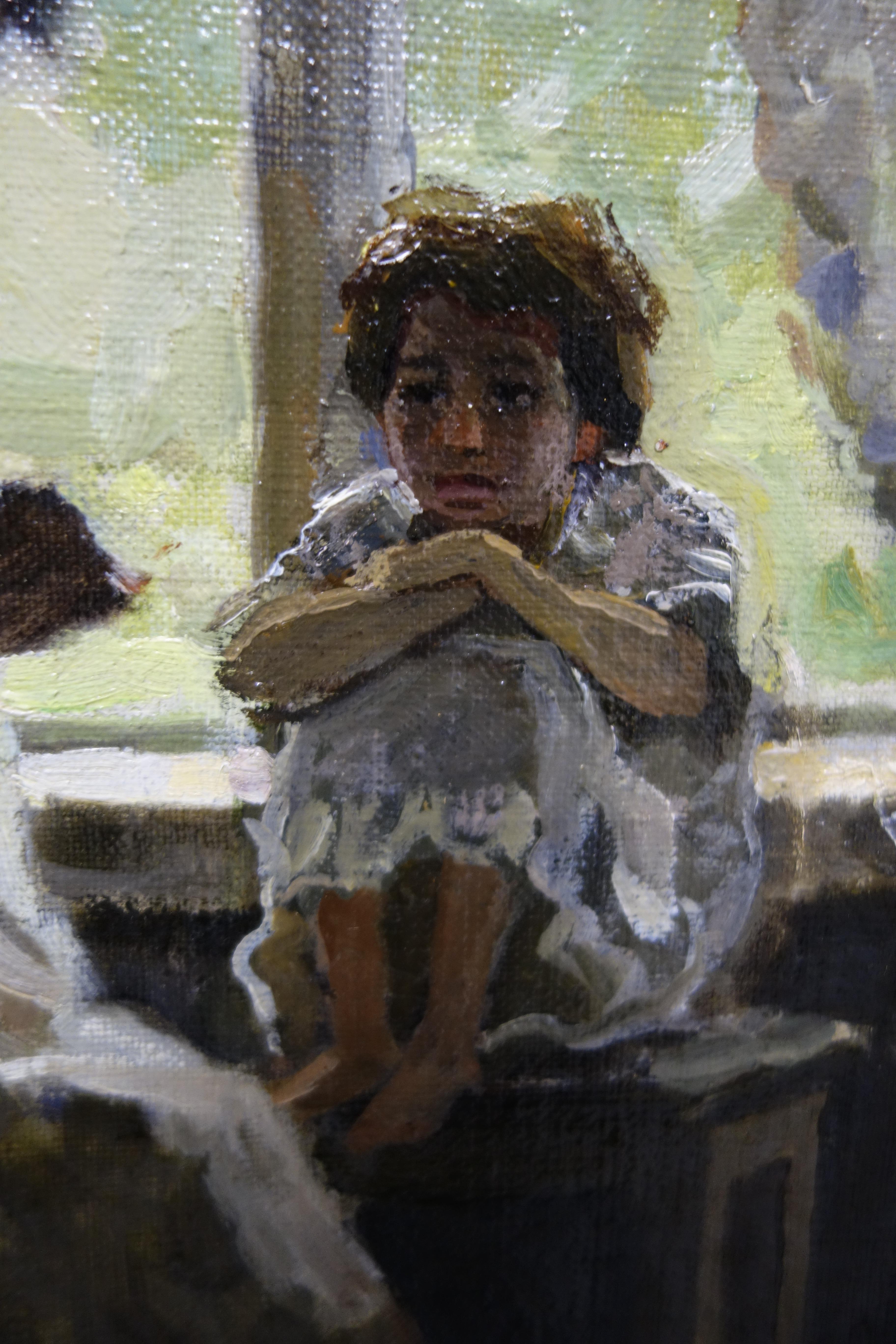 “The fairy tale” oil cm 40 x50 - Impressionist Painting by Boris Nicolaiev 