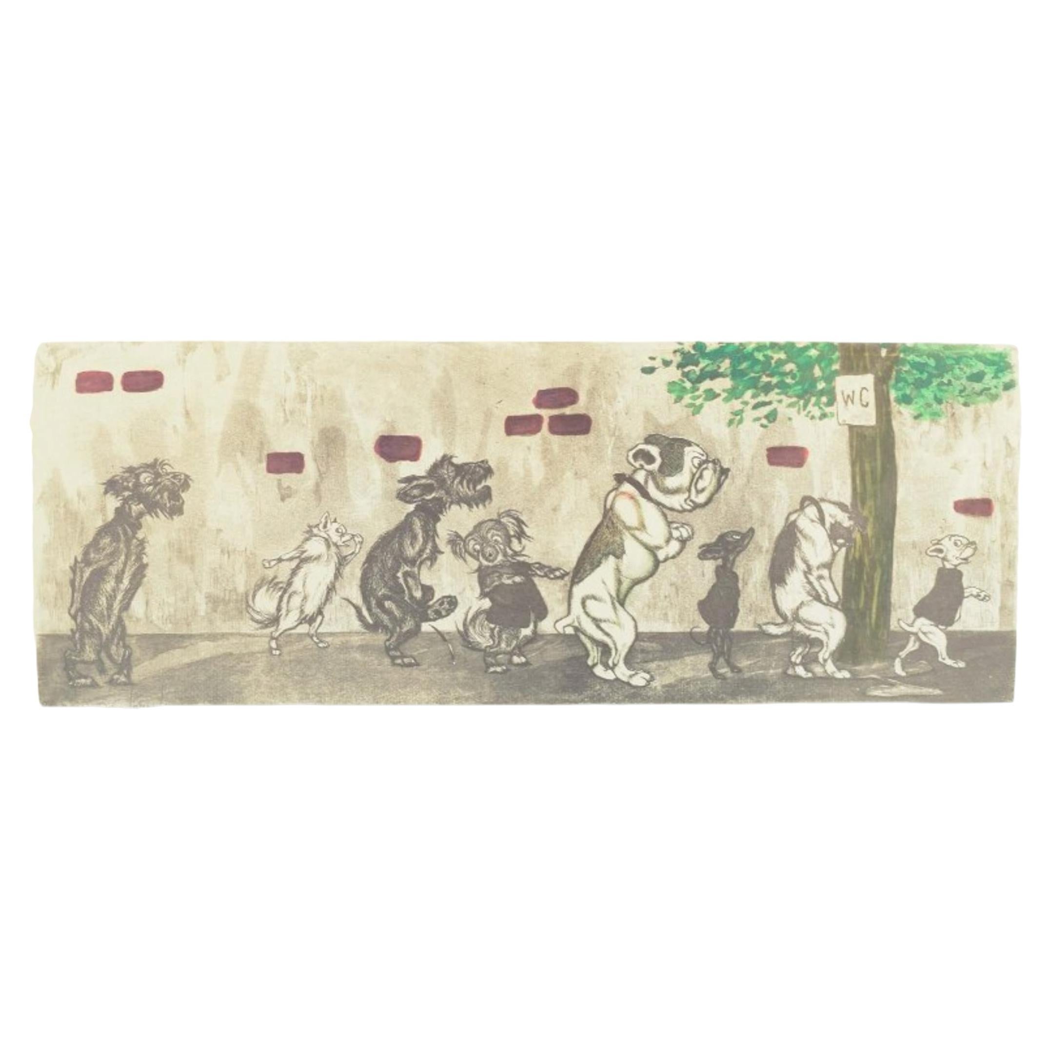 Boris O' Klein. "Schmutzige Hunde von Paris". Offsetdruck. 1940er/50er Jahre