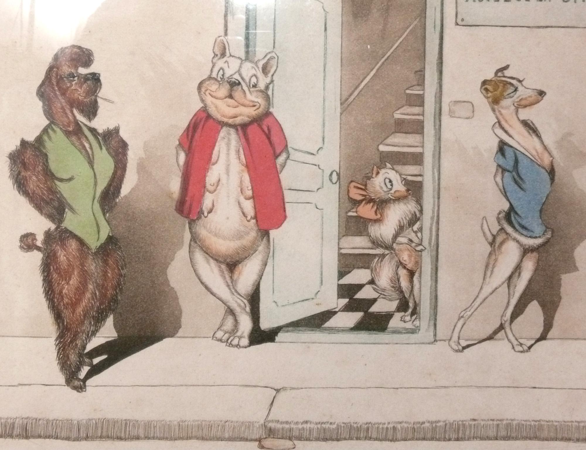 Boris O'Klein Die Hunde von Paris Radierungen (Französisch) im Angebot