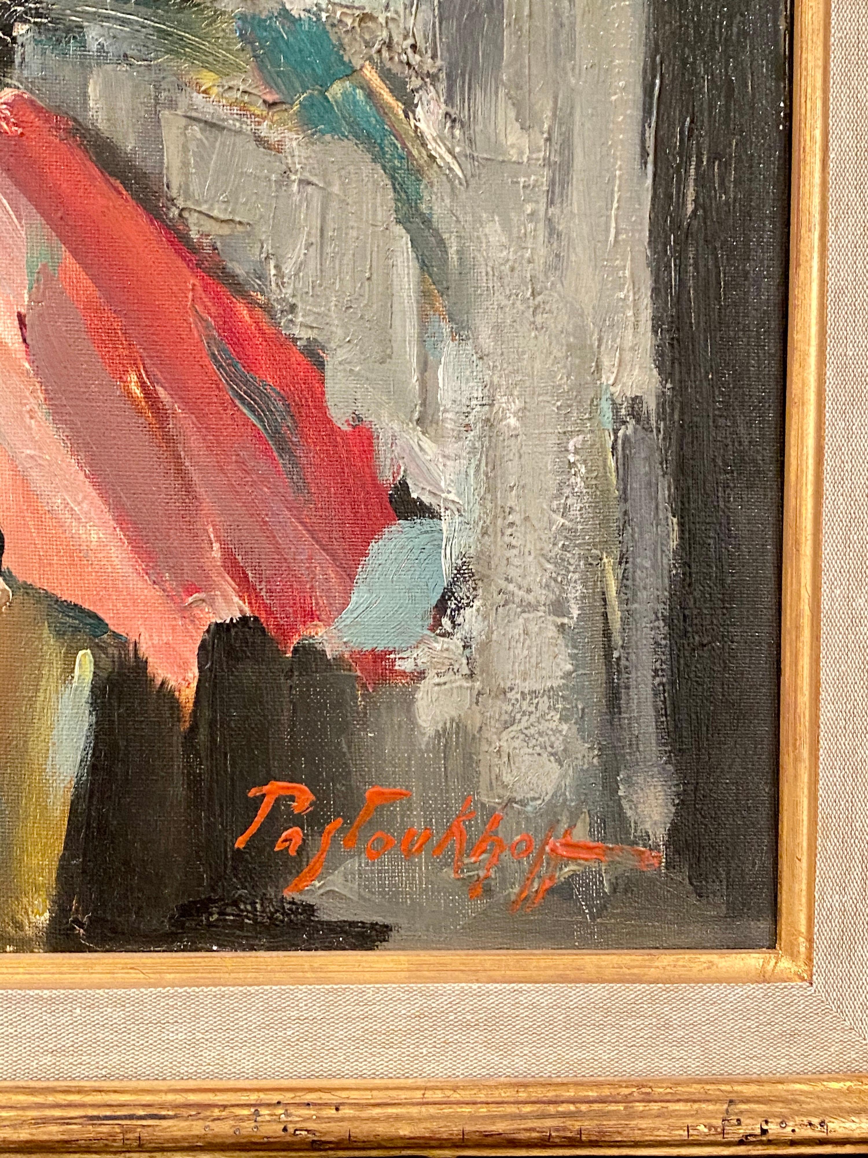 Les tulipes dans un vase - Painting de Boris Pastoukhoff