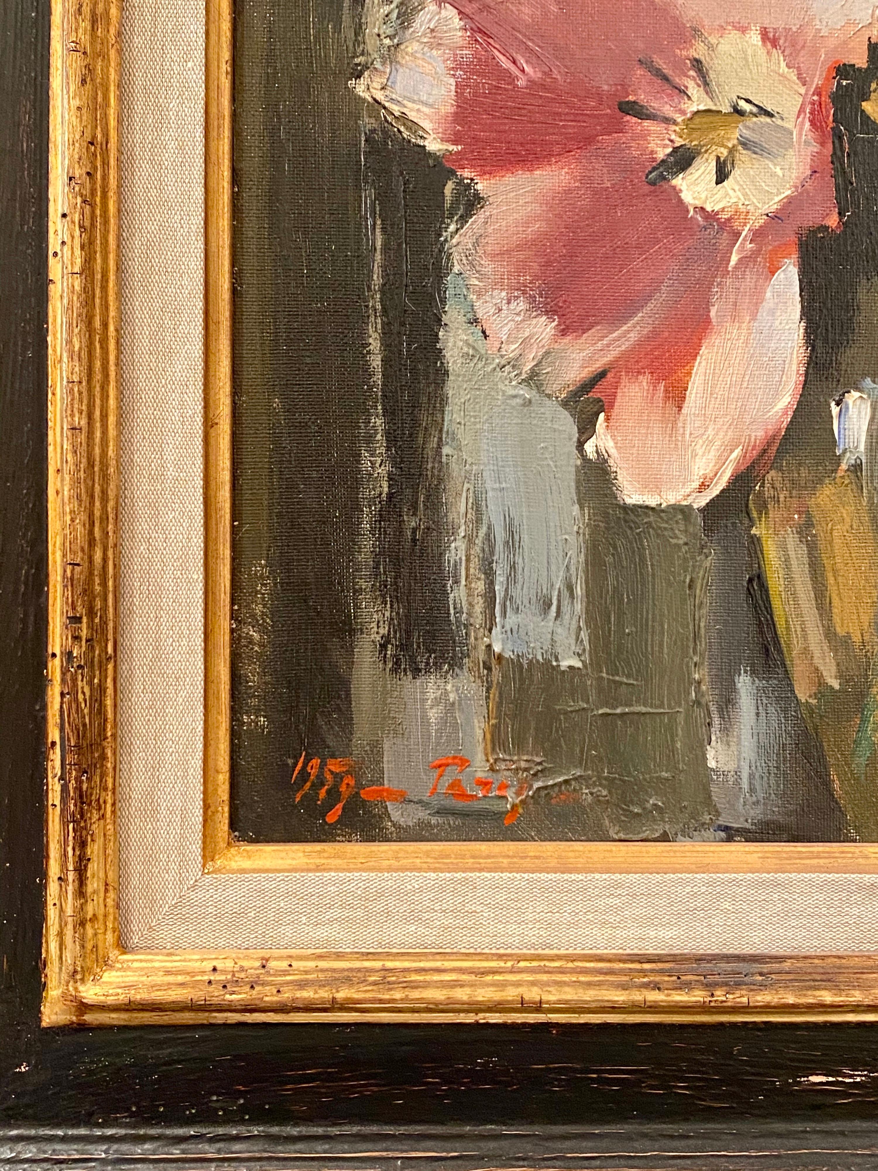 Boris Pastoukhoff
1894-1974, russe

Tulipes dans un vase
Huile sur toile
Signé en bas à droite et daté et situé en bas à gauche

Toile : 21 5/8